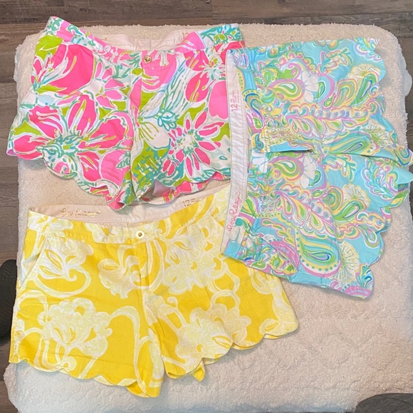Lilly Pulitzer Pants - Lilly Pulitzer Women's Shorts - Pink, Blue, Yellow